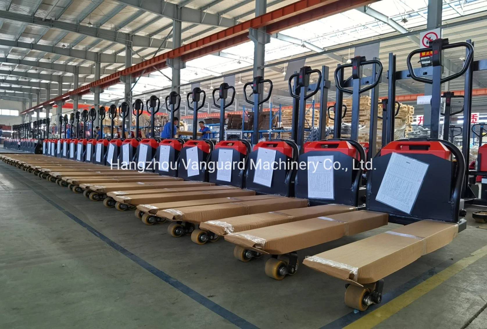 Forklift Walkie Electric Pallet Stacker Truck with Lithium Battery