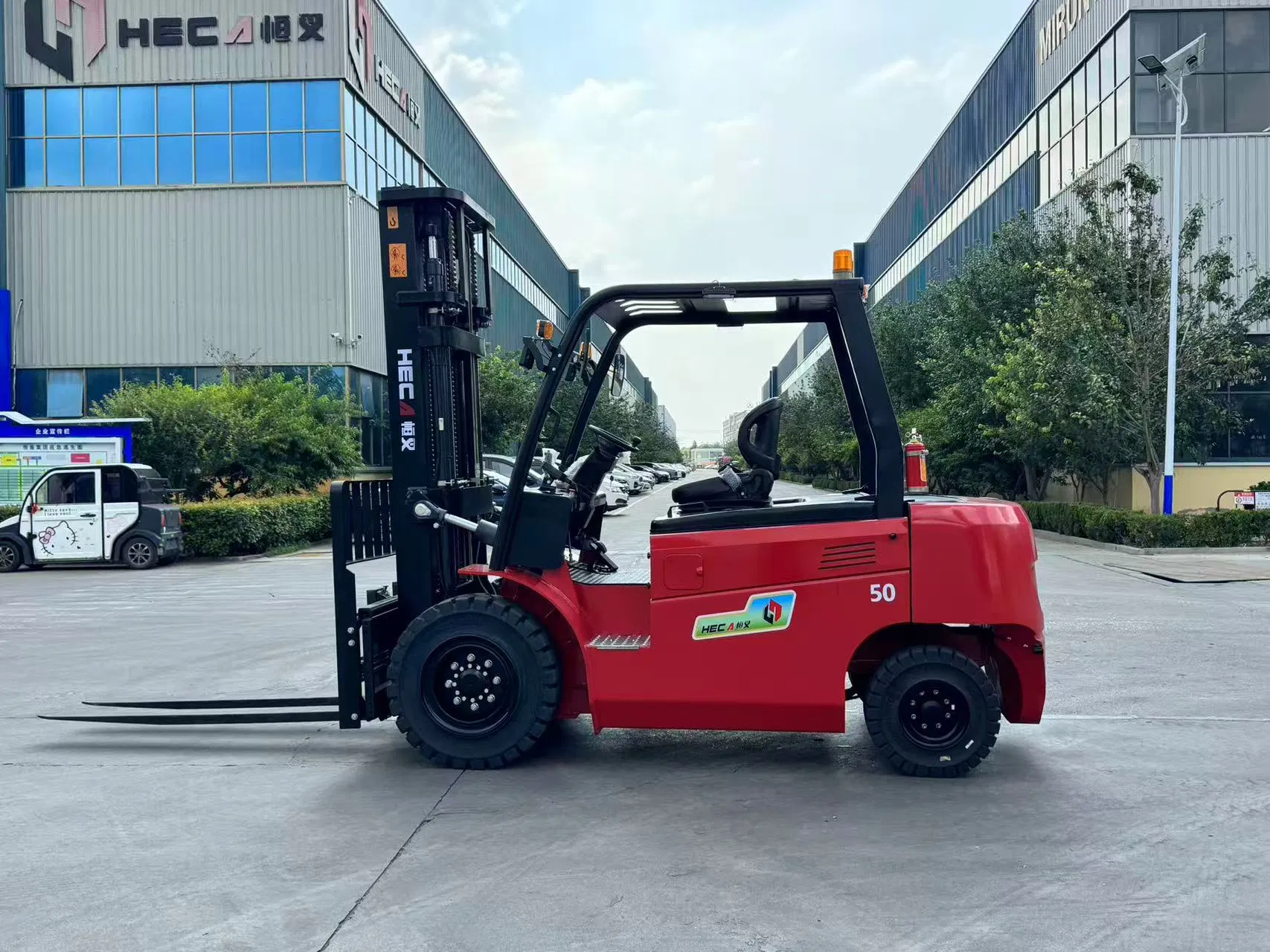 5-6t AC Electric Counterbalance Forklift with Intelligent Fast Charger