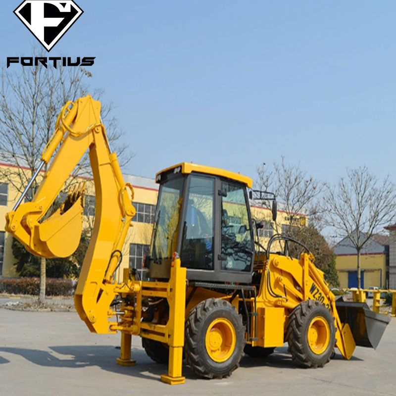 2023 Hot Product Walk Behind Crawler Mini Skid Steer Loader / Hydraulic Earth Auger/Digger/Hammer/Breaker/Sweeper Wheel Back Hoe Excavator Loader