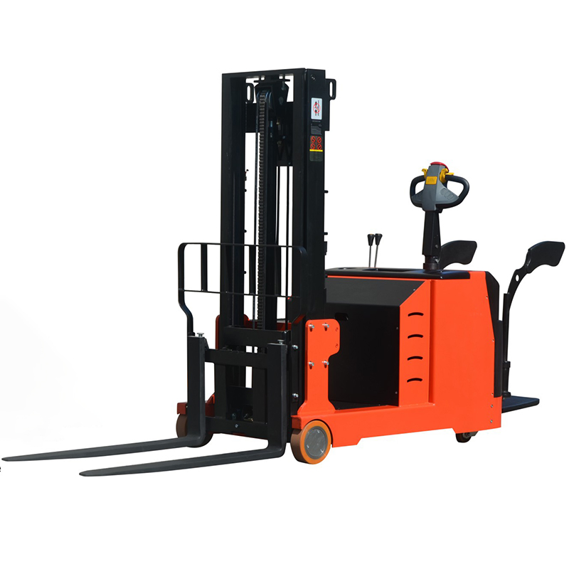 Manual Pallet Jack Multifunctional 1.3ton Warehouse Forklift Electric Stoker Forklift Storage Stack Truck by Tight