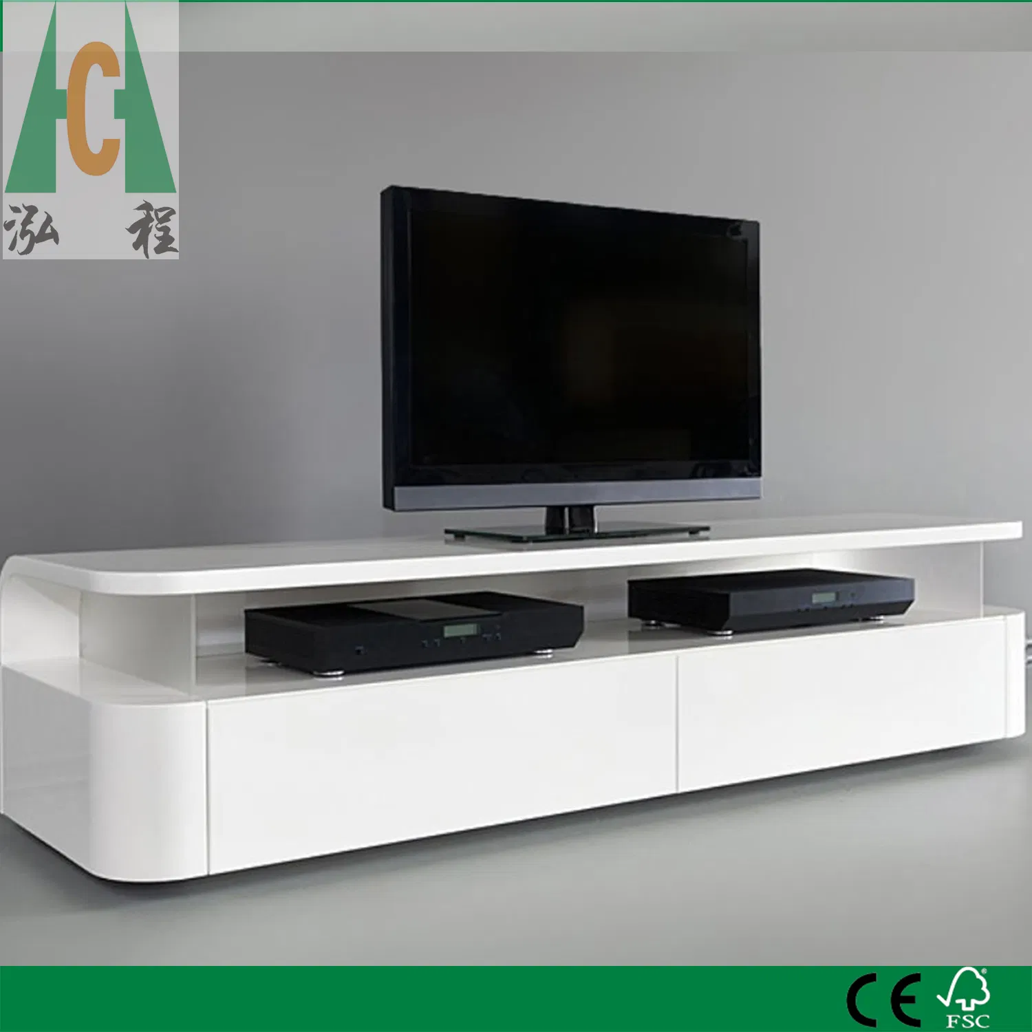 أحدث حامل تلفاز بتصميم بسيط من لوح MDF