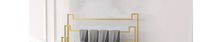 رف ملابس تجاري مباشر من المصنع مع رف سفلي، رف ملابس ثقيل الجدار، بوتيك