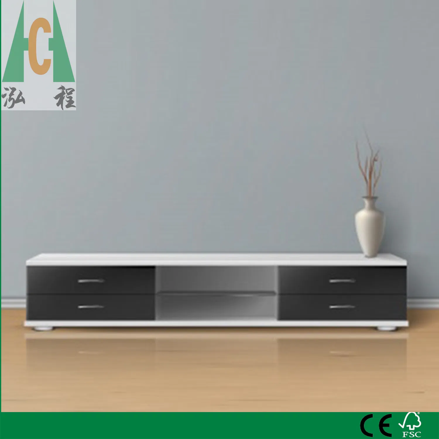 أحدث حامل تلفاز بتصميم بسيط من لوح MDF