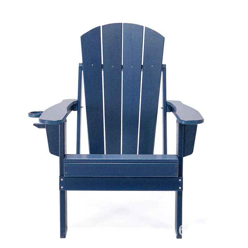 كرسي أدييرونداك قابل للطي ومريح ومتين لجميع الأحوال الجوية مع مسند للذراعين
