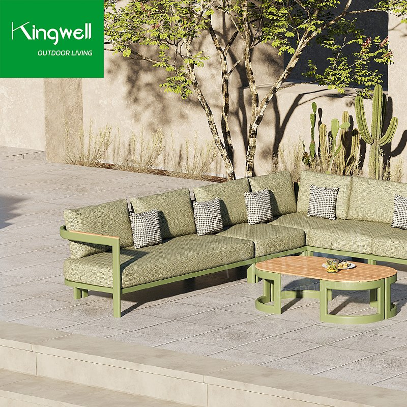 Wholesale Patio Aluminum Outdoor Furniture Garden Sofa with High Quality