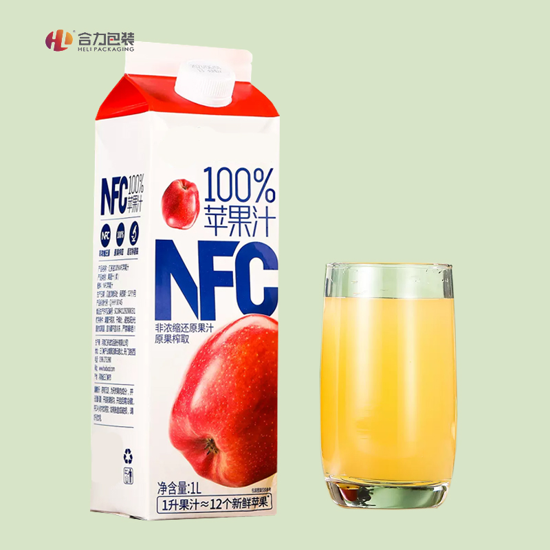 Heli Custom Pack 200ml-2000ml Aseptic Food Packaging Material Box for Fresh Milk Juice