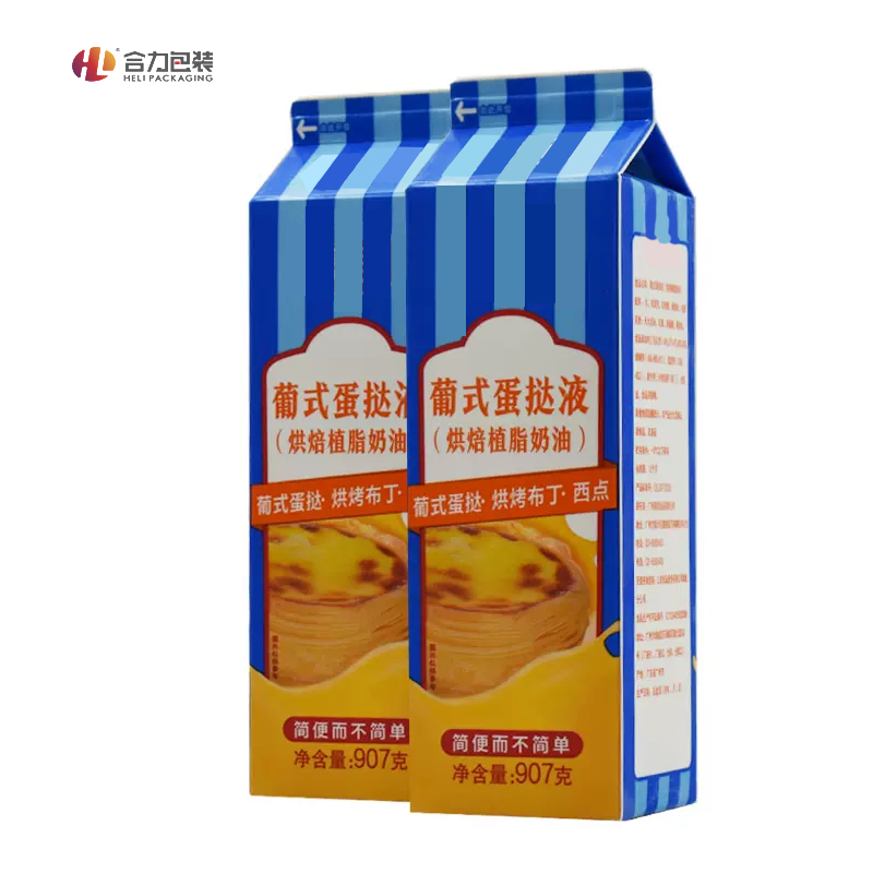 Heli Custom Pack 200ml-2000ml Aseptic Food Packaging Material Box for Fresh Milk Juice