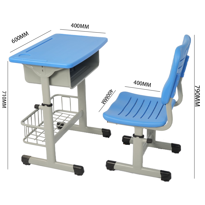 Adjustable High Strength Classroom Ergonomic Plastic School Furniture
