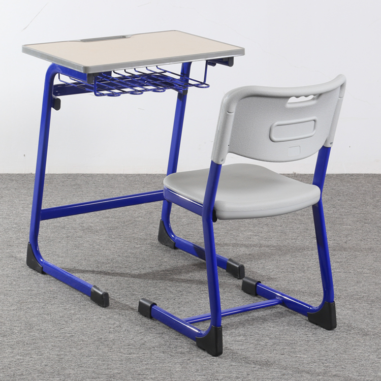 Class Room Strong Single Seat Primary School Ergonomic Desk and Chair Furniture