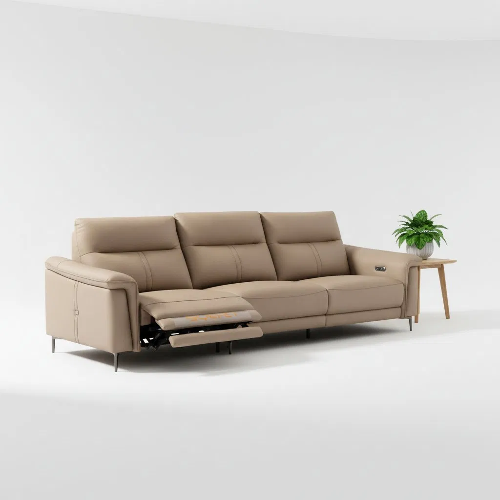 Custom Leather Multi-Functional Electric Recliner Sofa Set Modern Sectional Power Reclining Electric Motor Sofas