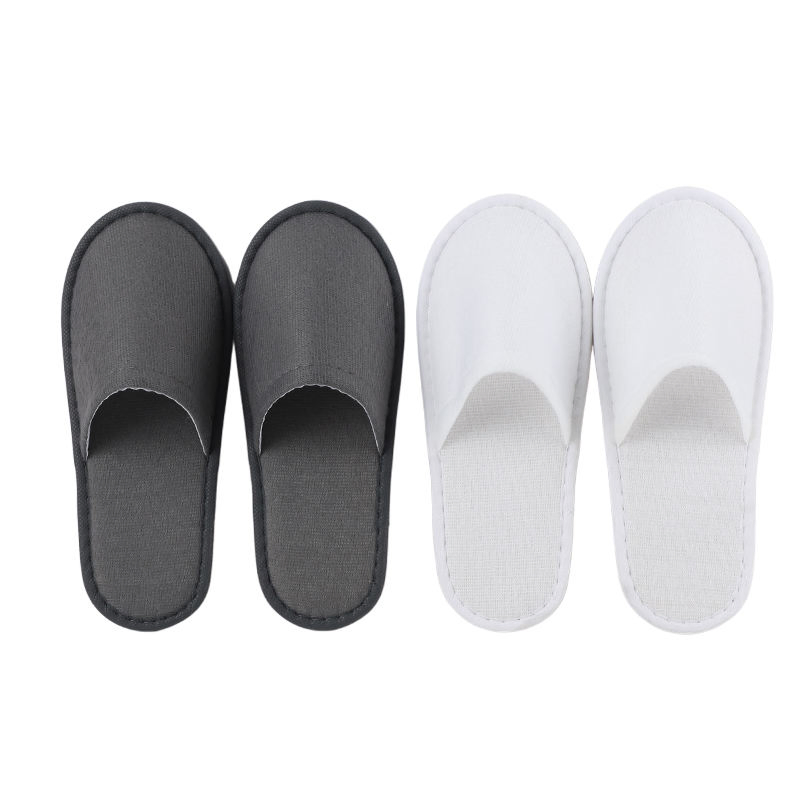 OEM Custom Logo Personalized Indoor Home Hospitality Hotel Plush Disposable Hotel Slipper