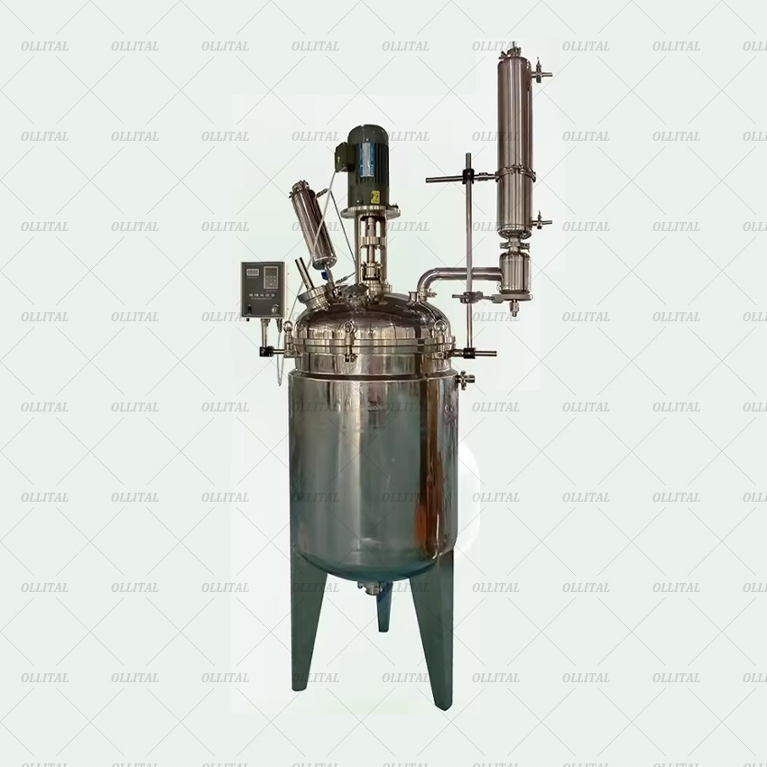 Ollital 5L Chemical Jacketed Stainless Steel Multifunctional Reactor