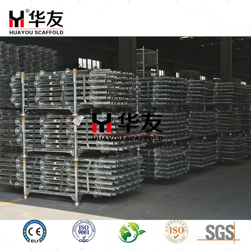 Galvanized En12811 Steel Scaffold Andamios Layher Ringlock Modular Access Scaffolding System