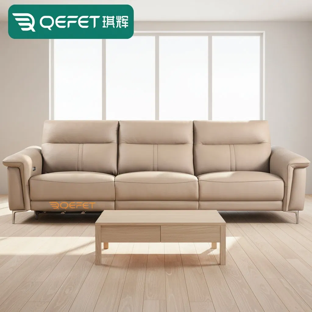 Custom Leather Multi-Functional Electric Recliner Sofa Set Modern Sectional Power Reclining Electric Motor Sofas