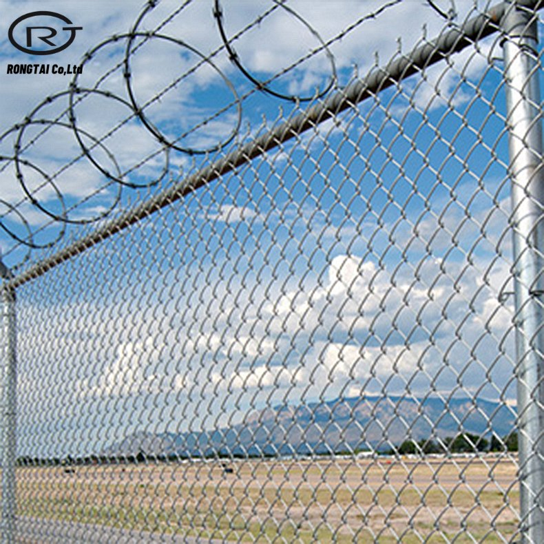 Sustainable PVC Coated Chain Link Fence Construction Decoration Fencing Panel