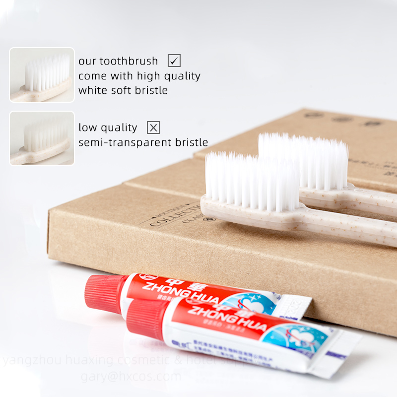 Eco-Friendly Hotel Amenity Set: Sustainable Hotel Toothbrush, Hotel Shampoo, Hotel Soap, Hotel Slippers