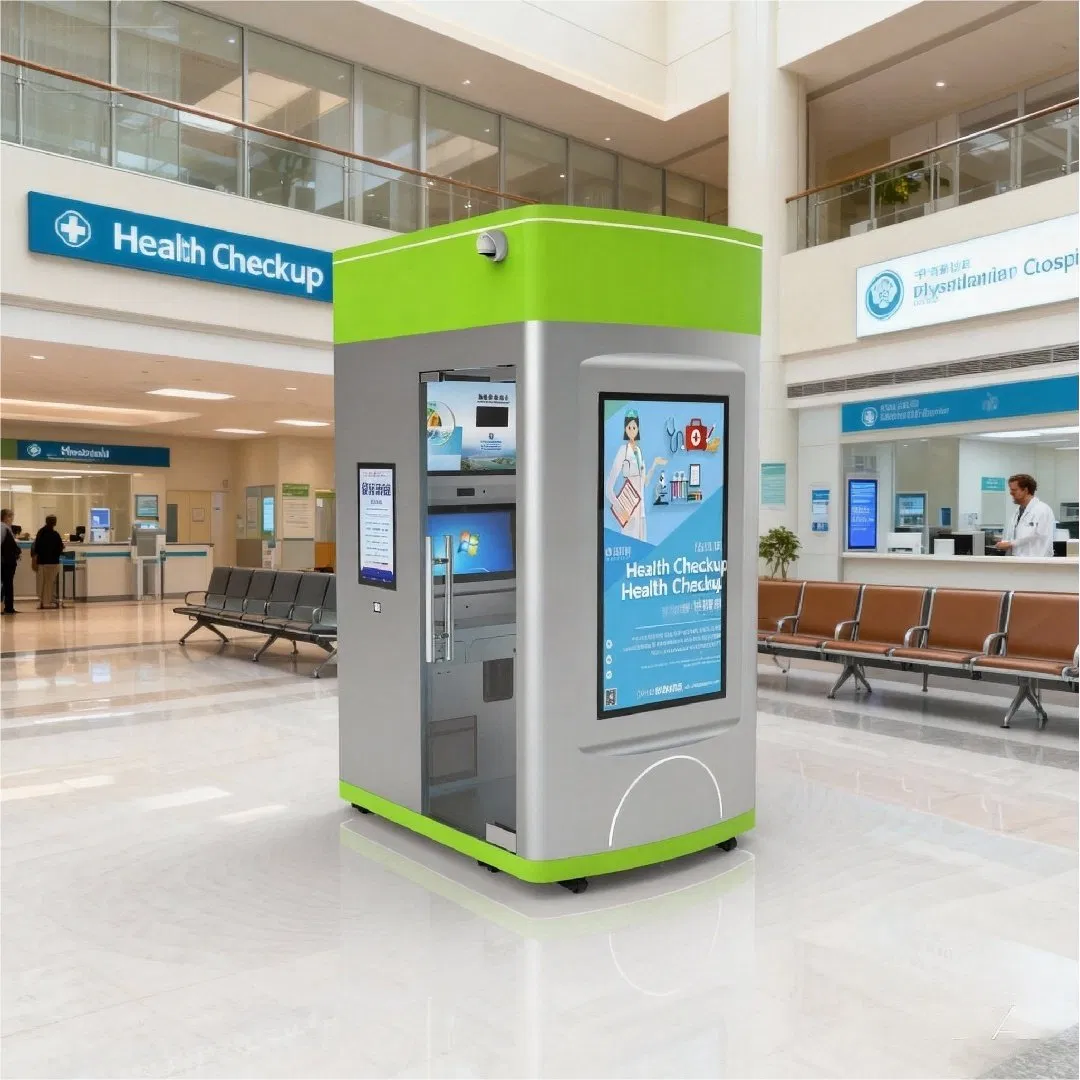 Hospital Community Health Check Tele Consultant Station Healthcare Kiosk