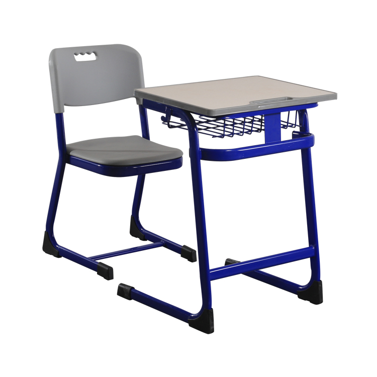 Class Room Strong Single Seat Primary School Ergonomic Desk and Chair Furniture