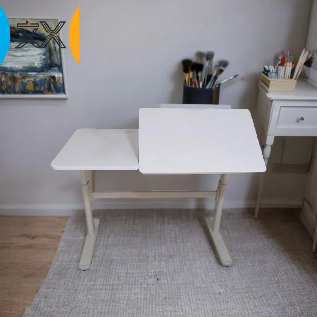 HDF Ergonomic Kids Reading Table Home Furniture Manufacturer Height Adjustable Study Desk and Chair