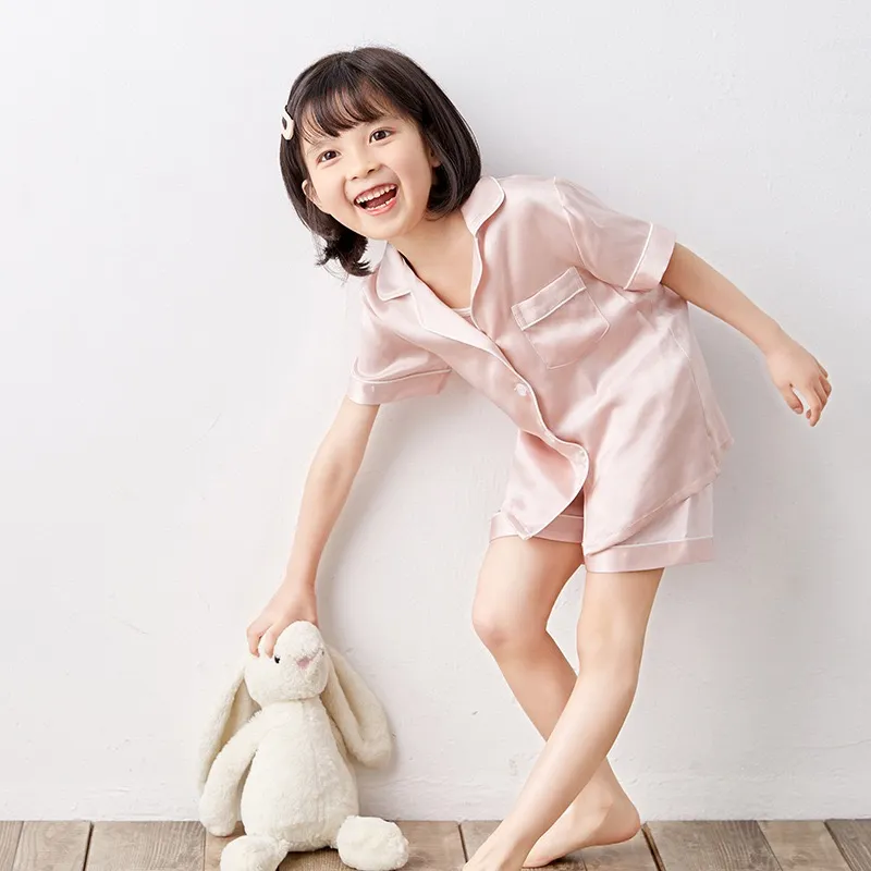 Kids Satin Pajamas View 2