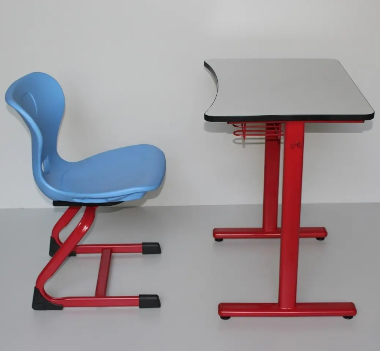 Classroom Ergonomic PP Plastic Adult School Furniture USA Table Desk and Chairs Customized Furniture School