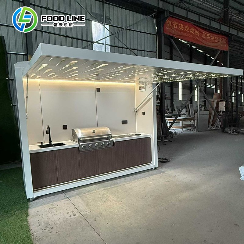 Stainless Steel Modular Barbecue Outdoor Camping Kitchen with Pizza Oven