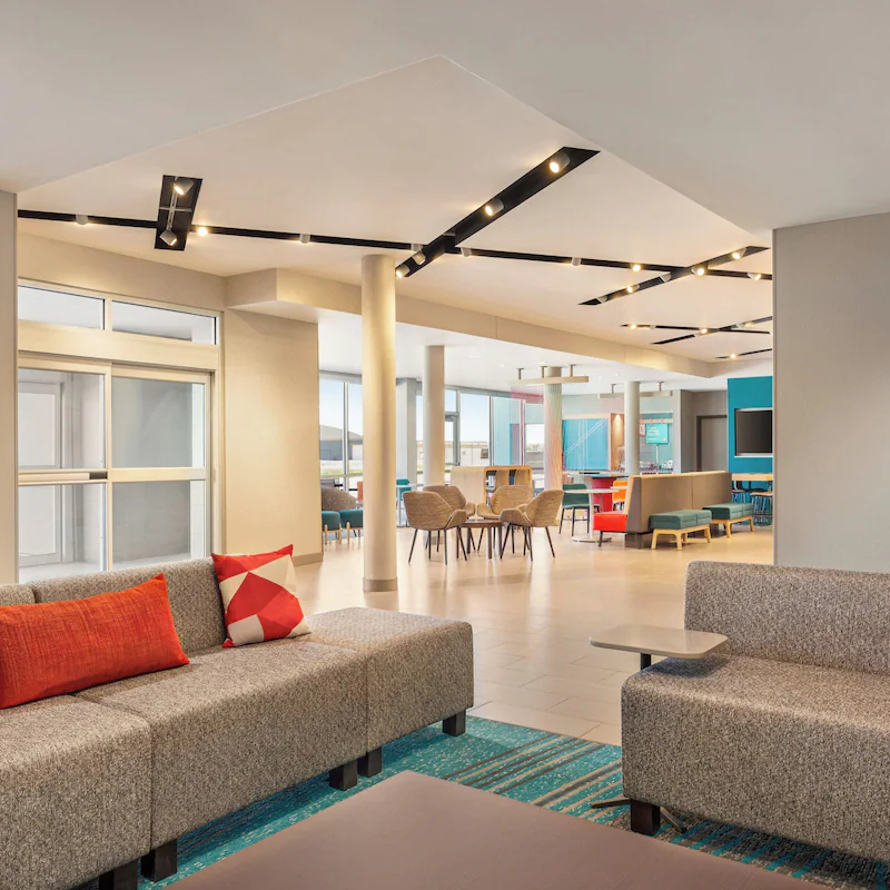 High-End Hospitality Set with Oak Wood Furniture Combination