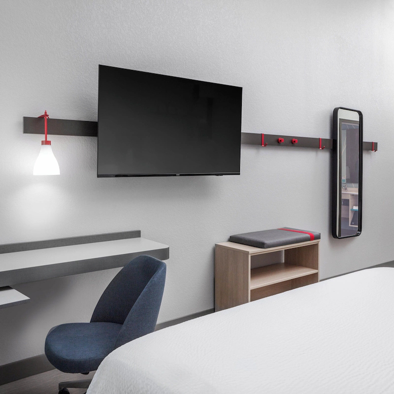 High-End Hospitality Set with Oak Wood Furniture Combination