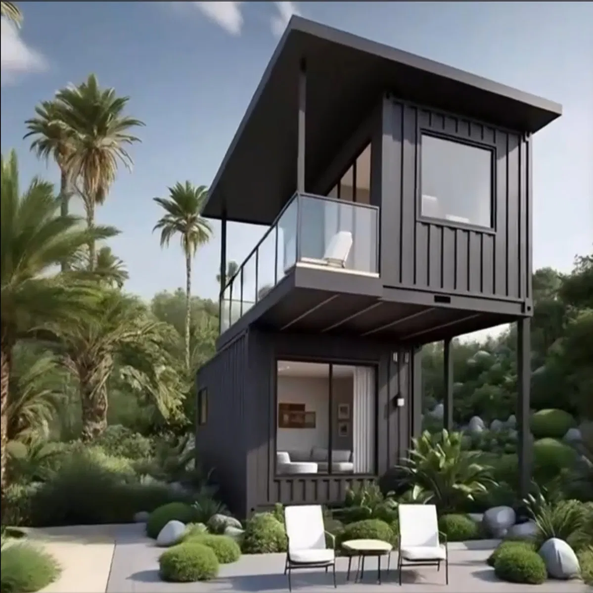 Custom Modular Steel Structure Integrated House Prefabricated Portable Container Home for Office &amp; Living20FT 40FT Quick Assembly Steel Structure Container Hou