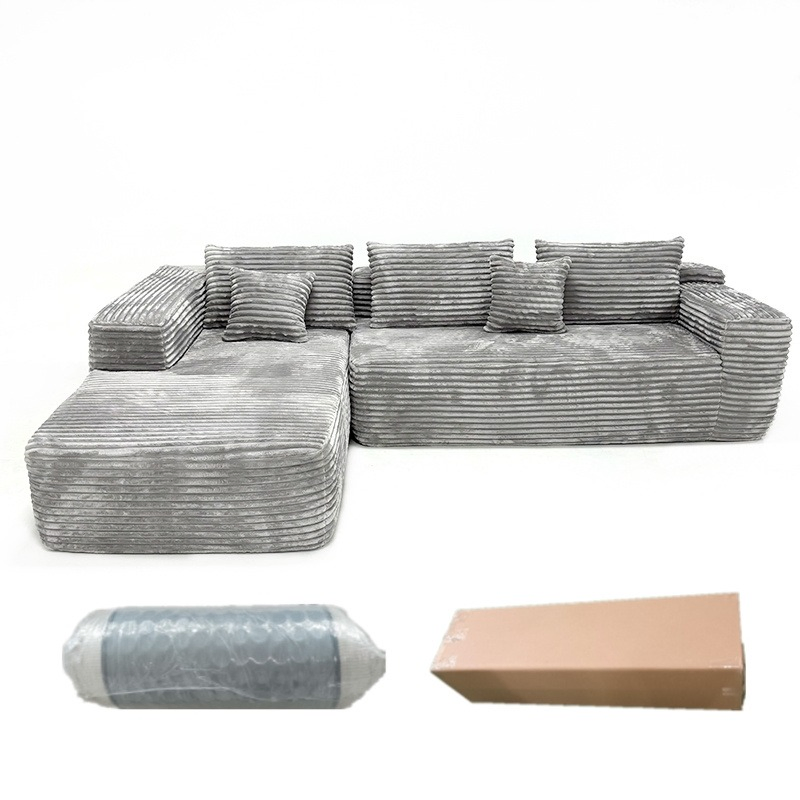 Stylish Compressed Sofa with Multi-Functional Design for Comfort