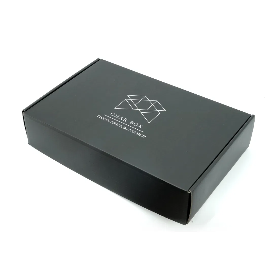 Custom Black Shipping Boxes Thicken Gift Packaging Airplane Corrugated Box Folding Paper Mailing Box with Logo