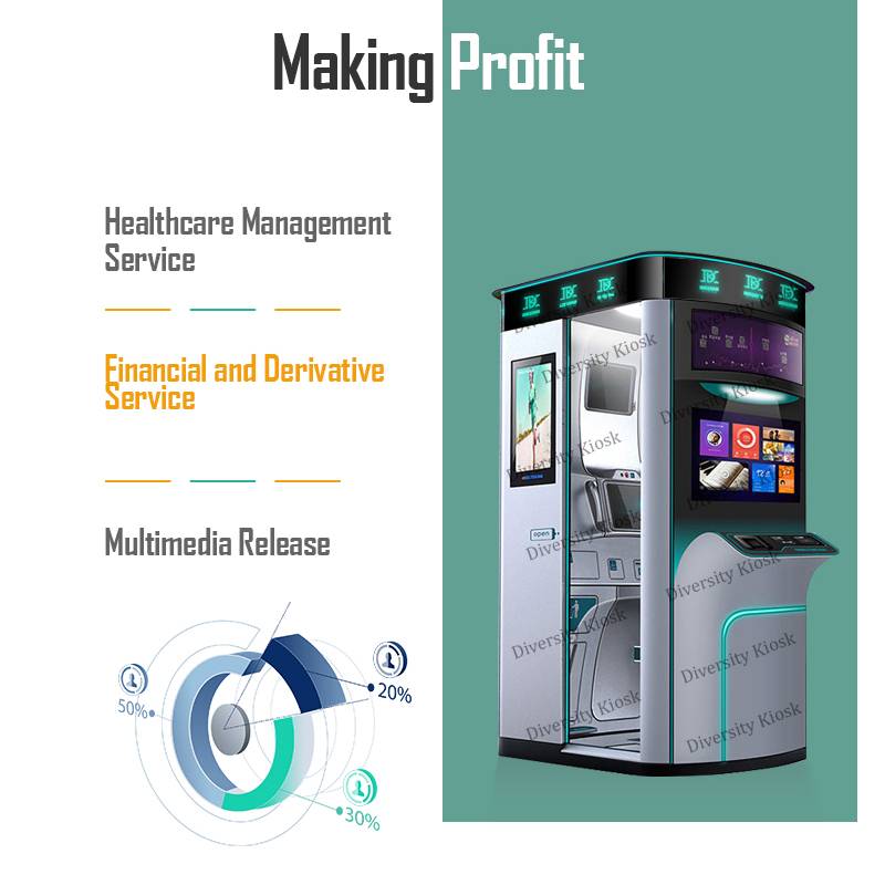 Hospital Community Health Check Tele Consultant Station Healthcare Kiosk