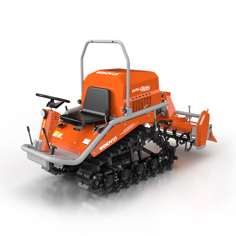 China Wenovus Wn-G25 Multi-Functional Agricultural Machinery Diesel Power Farm Tractor 25HP 1247cc Factory Price New Design Crawler Power Rotary Tiller