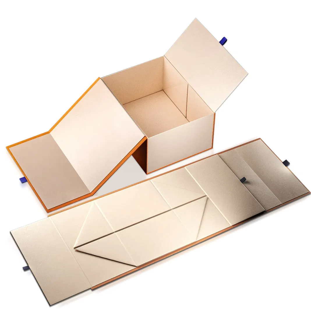 Custom Luxury Black Cardboard Packing Folding Shoe Gift Box Magnetic Paper Box Packaging with Magnetic Flap Closure