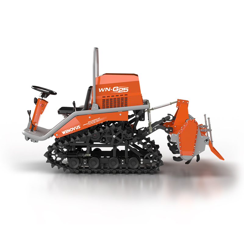 China Wenovus Wn-G25 Multi-Functional Agricultural Machinery Diesel Power Farm Tractor 25HP 1247cc Factory Price New Design Crawler Power Rotary Tiller