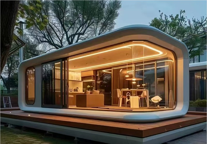 Minimalist Apple Cabin Living Unit House for Outdoor Hospitality and Glamping