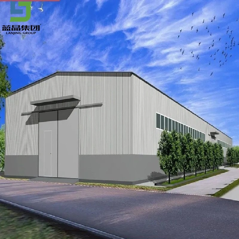 Modular Prefab Prefabricated Light Metal Steel Structure Frame Barn Poultry Chicken Coop Garage Villa Shed Warehouse Workshop Factory House Building