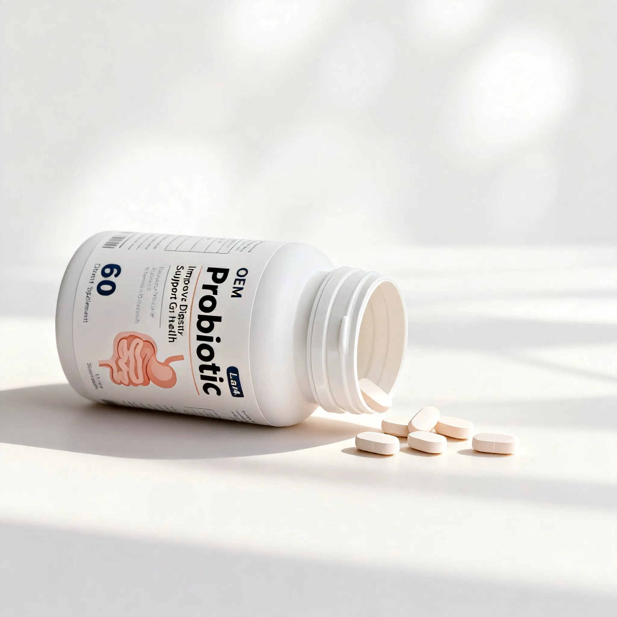 Synbiotic (Probiotic + Prebiotic) with La-14 Flexible MOQ OEM/Private Label Healthcare Product