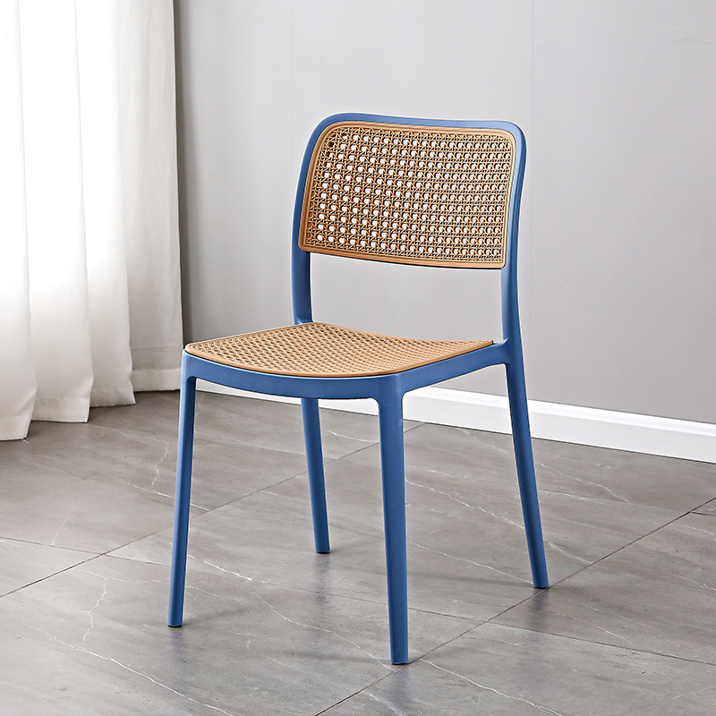 China Wholesale Modern Dining Room Furniture Restaurant Ergonomic Plastic Rattan Outdoor Chair