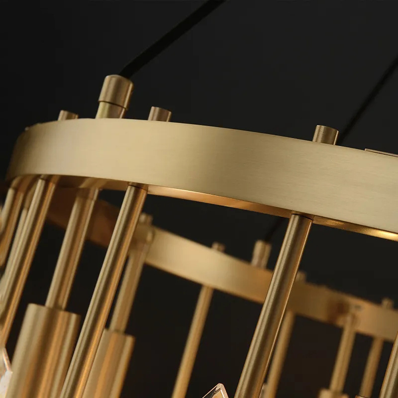 Modern Classic Stainless Steel Pendant Light Fixture Vintage Industrial Entryway Hanging Lamp Dining Room Chandelier