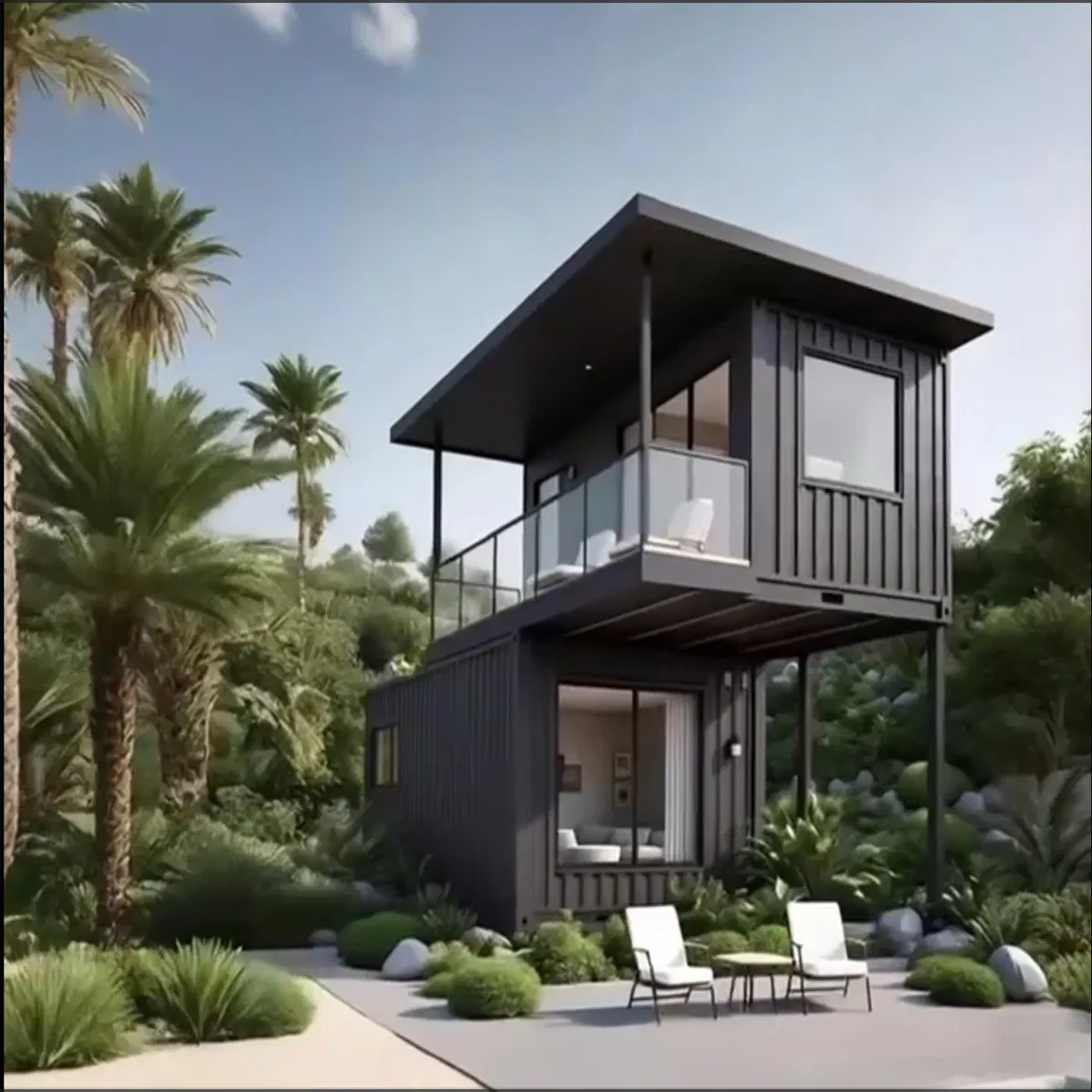 Custom Modular Steel Structure Integrated House Prefabricated Portable Container Home for Office &amp; Living20FT 40FT Quick Assembly Steel Structure Container Hou