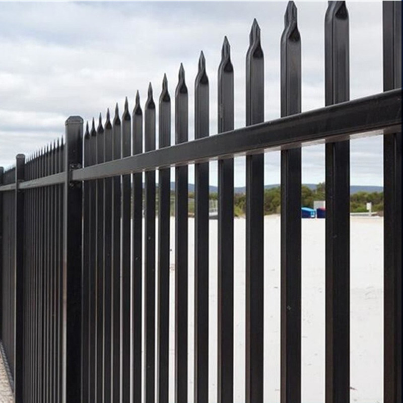 Decoration Main Gate Design Outdoor Aluminum Fencing Safety-Fence Wrought Iron Fence Slat Fence China Factory