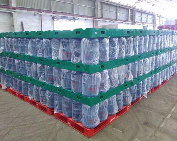 Wholesale Factory Direct Water Bottle Racm Pallet for Warehouse Storage Plastic Product Multi - Functional Plastic Pallet Suitable for Barrel Water Logistics