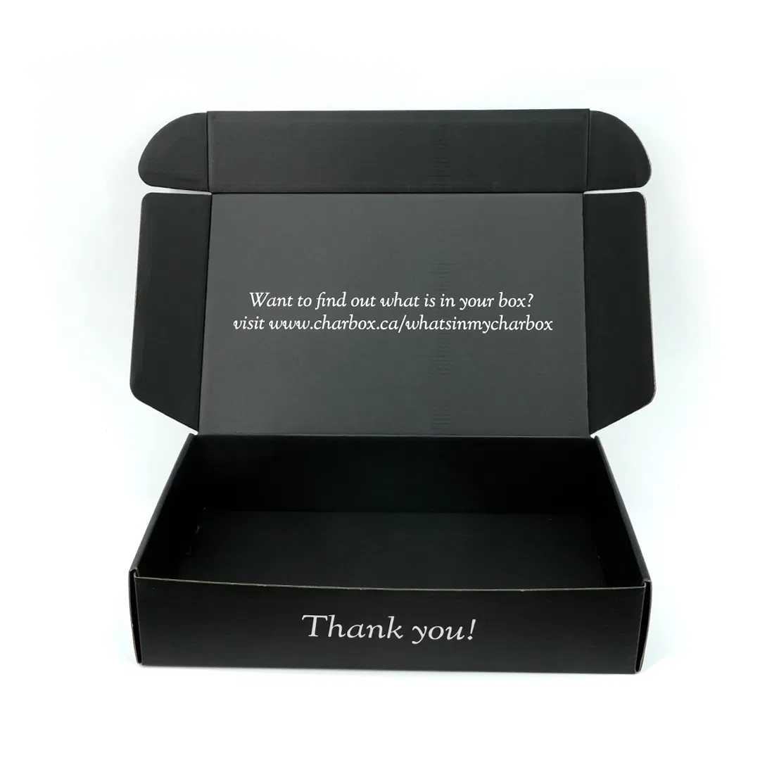 Custom Black Shipping Boxes Thicken Gift Packaging Airplane Corrugated Box Folding Paper Mailing Box with Logo