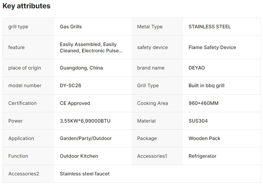Outdoor Kitchen Modular BBQ