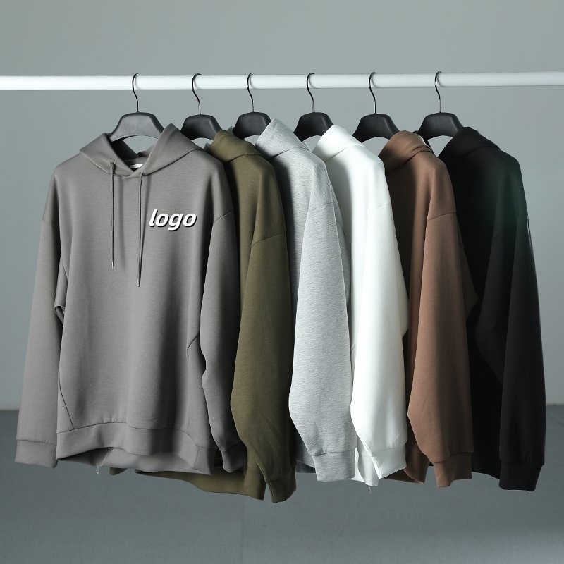 Custom Men Oversized Fleece French Terry Cotton Heavyweight Streetwear Hoodie