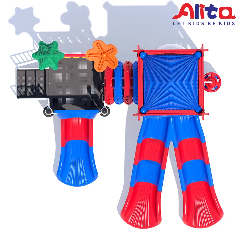 Outdoor Playground Slide Detail