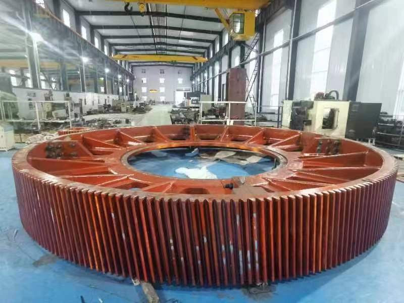 Luoyang Yogie Custom Large and Heavy Duty High Quality Helical Ring Gear Rotary Kiln Segmented Girth Gear