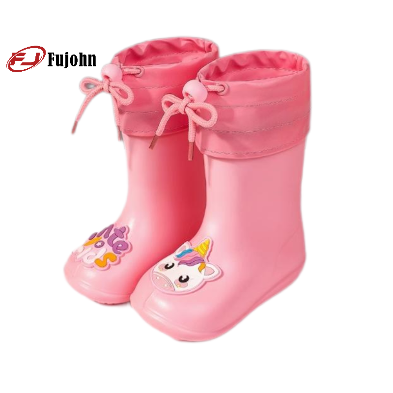 Fashionable Kids Rainshoes for Outdoor Excursions and Daily Comfort