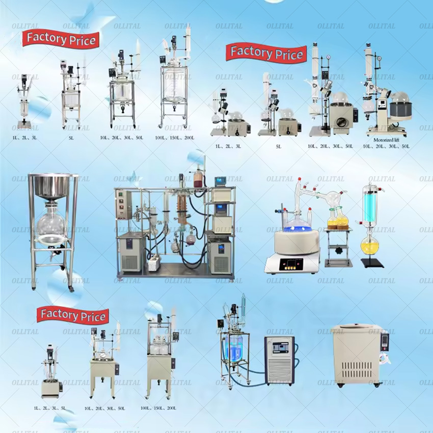 Ollital 5L Chemical Jacketed Stainless Steel Multifunctional Reactor